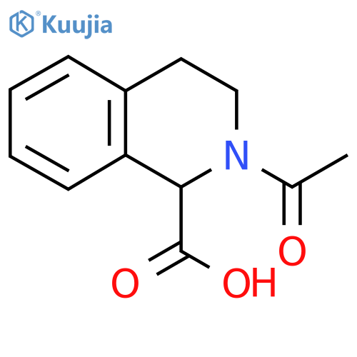 2-acetyl-1,2,3,4-tetrahydroisoquinoline-1-carboxylic acid structure