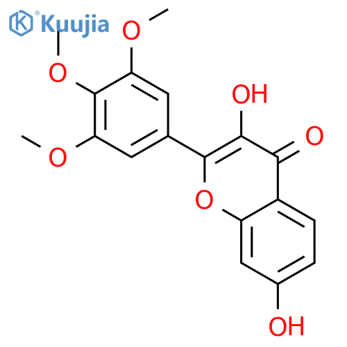 3,7-Dihydroxy-3',4',5'-trimethoxyflavone structure