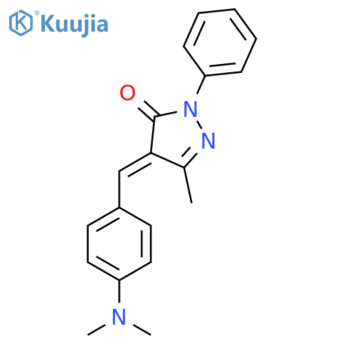 4-[[4-(Dimethylamino)phenyl]methylene]-2,4-dihydro-5-methyl-2-phenyl-3H-pyrazol-3-one structure