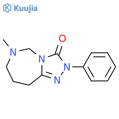 3H-1,2,4-Triazolo[4,3-c][1,3]diazepin-3-one,2,5,6,7,8,9-hexahydro-6-methyl-2-phenyl- structure