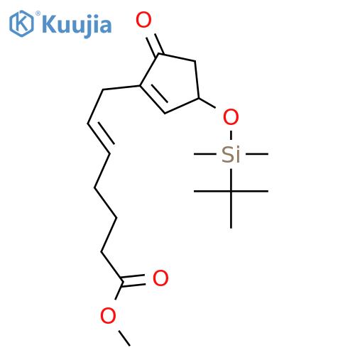 (Z)-Methyl 7-(3-((tert-butyldimethylsilyl)oxy)-5-oxocyclopent-1-en-1-yl)hept-5-enoate structure
