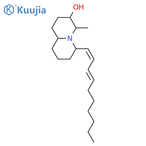 (3R,4S,6S,9aS)-6-[Deca-1(E),3(E)-dienyl]-4-methylperhydroquinolizin-3-ol structure