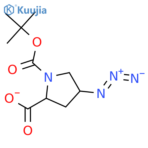 (2S, 4S)-Boc-4-azidoproline structure