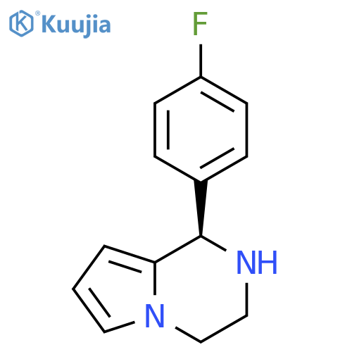 (+)-1-(4-fluorophenyl)-1,2,3,4-tetrahydro-Pyrrolo[1,2-a]pyrazine structure