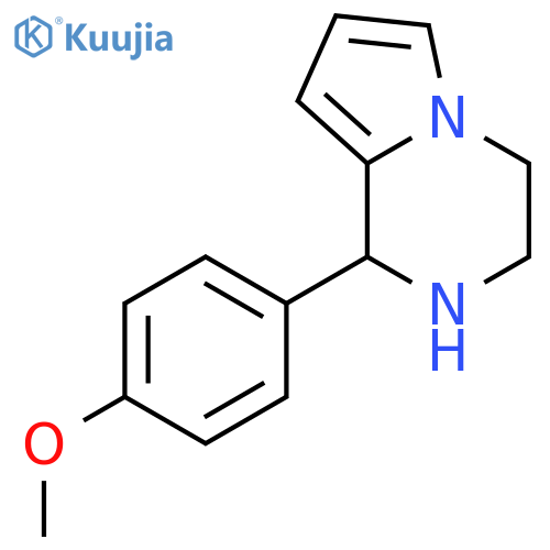 (+)-1,2,3,4-tetrahydro-1-(4-methoxyphenyl)-Pyrrolo[1,2-a]pyrazine structure