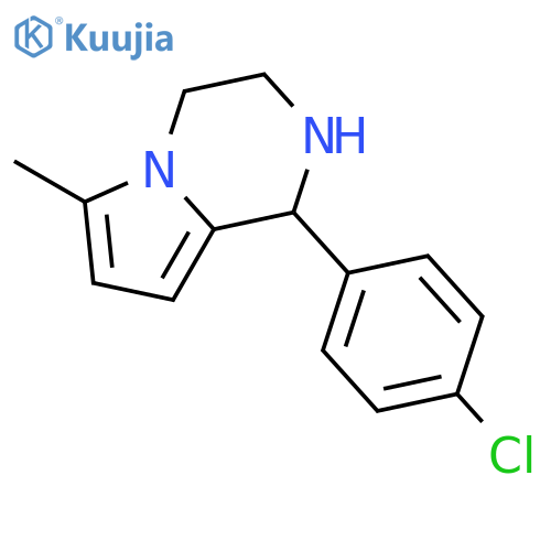 (+)-1-(4-chlorophenyl)-1,2,3,4-tetrahydro-6-methyl-Pyrrolo[1,2-a]pyrazine structure