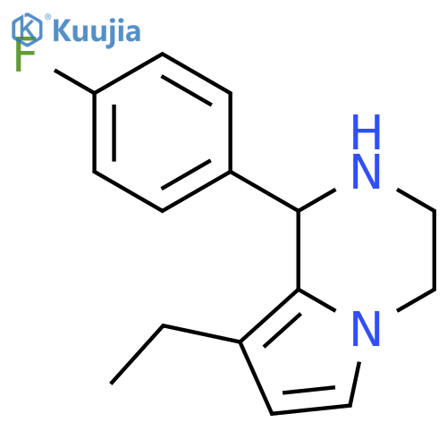 8-ethyl-1-(4-fluorophenyl)-1,2,3,4-tetrahydro-Pyrrolo[1,2-a]pyrazine structure
