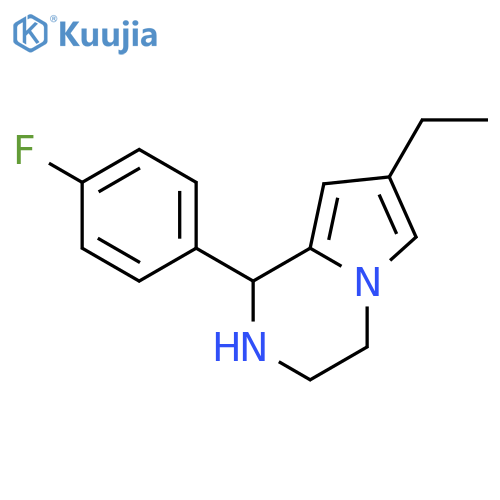 7-ethyl-1-(4-fluorophenyl)-1,2,3,4-tetrahydro-Pyrrolo[1,2-a]pyrazine structure