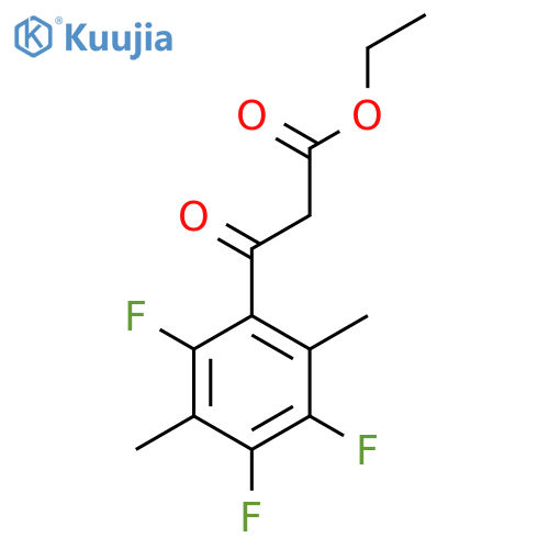 3-Oxo-3-(2,4,5-trifluoro-3,6-dimethyl-phenyl)-propionic acid ethyl ester structure