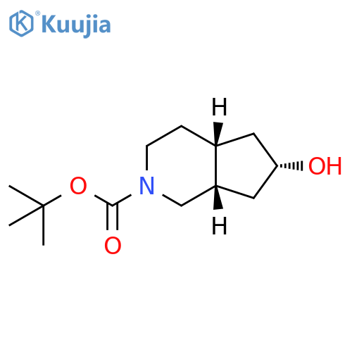 tert-butyl rel-(4aR,6S,7aS)-6-hydroxy-1,3,4,4a,5,6,7,7a-octahydrocyclopenta[c]pyridine-2-carboxylate structure