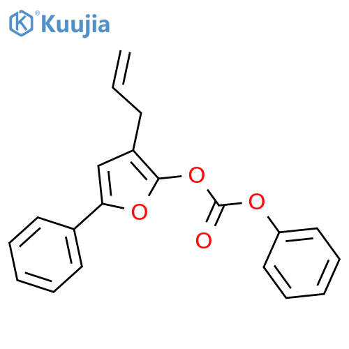 Carbonic acid, phenyl 5-phenyl-3-(2-propen-1-yl)-2-furanyl ester structure