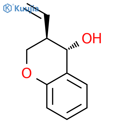 2H-1-Benzopyran-4-ol, 3-ethenyl-3,4-dihydro-, (3R,4S)-rel- structure