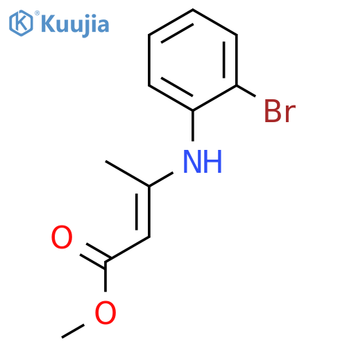 2-Butenoic acid, 3-[(2-bromophenyl)amino]-, methyl ester structure