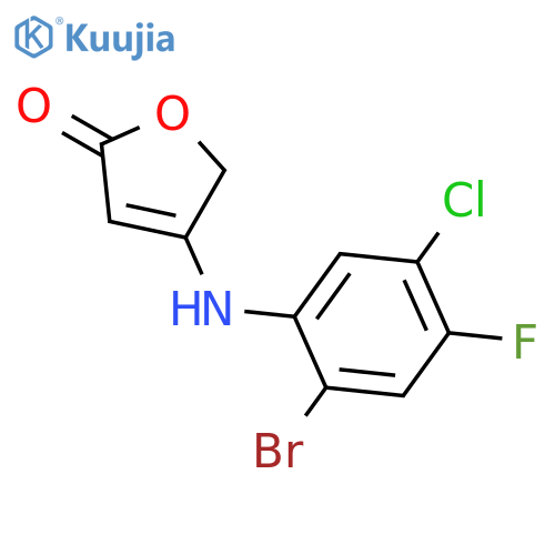 2(5H)-Furanone, 4-[(2-bromo-5-chloro-4-fluorophenyl)amino]- structure