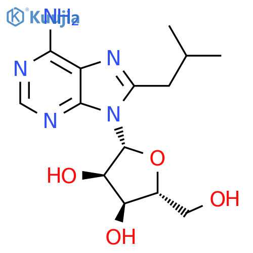 Adenosine, 8-(2-methylpropyl)- structure