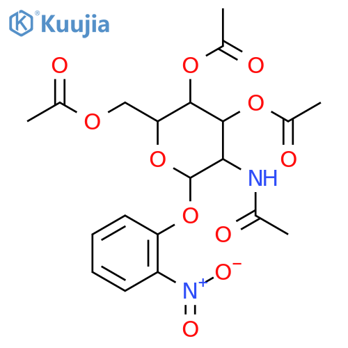 o-Nitrophenyl 2-Acetamido-2-deoxy-3,4,6-tri-O-acetyl-a-D-glucopyranoside structure