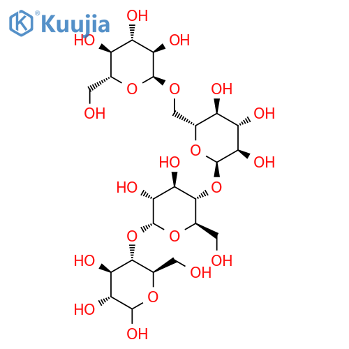 a-D-Glucopyranose, O-a-D-glucopyranosyl-(1&reg;6)-O-a-D-glucopyranosyl-(1&reg;4)-O-a-D-glucopyranosyl-(1&reg;4)- structure