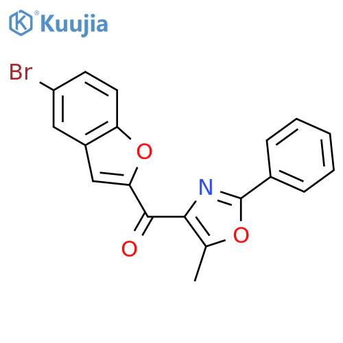 Methanone, (5-bromo-2-benzofuranyl)(5-methyl-2-phenyl-4-oxazolyl)- structure