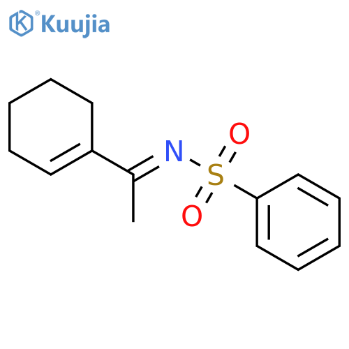 Benzenesulfonamide, N-[1-(1-cyclohexen-1-yl)ethylidene]- structure