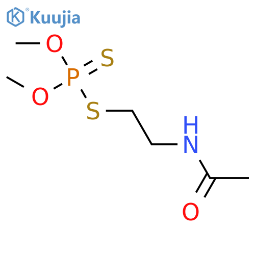 Phosphorodithioic acid,S-[2-(acetylamino)ethyl] O,O-dimethyl ester structure