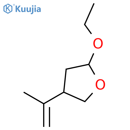 Furan, 2-ethoxytetrahydro-4-(1-methylethenyl)-, trans- (9CI) structure