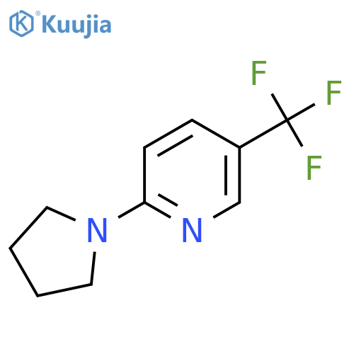 2-(Pyrrolidin-1-yl)-5-(trifluoromethyl)pyridine structure