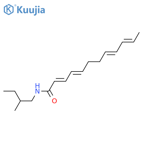 2,4,8,10-Dodecatetraenoic acid; (2E,4E,8Z,10Z)-form, 2-Methylbutylamide structure