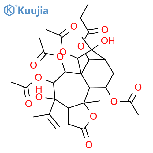5,6,7,11,14,15,16-Heptahydroxy-3,4-seco-4(18)-grayanotoxen-3,10-olide; (1α,5β,6β,7α,10α,11β,14β,15α,16α)-form, 14-Propanoyl, 6,7,11,15-tetra-Ac structure