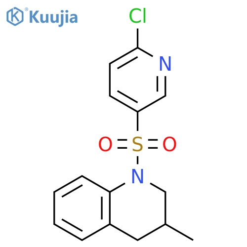 1-[(6-Chloro-3-pyridinyl)sulfonyl]-1,2,3,4-tetrahydro-3-methylquinoline structure
