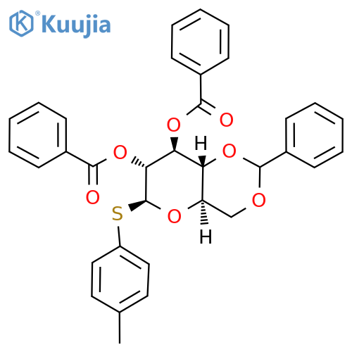 4-Methylphenyl 2,3-di-O-benzoyl-4,6-O-benzylidene-1-thio-β-D-glucopyranoside structure