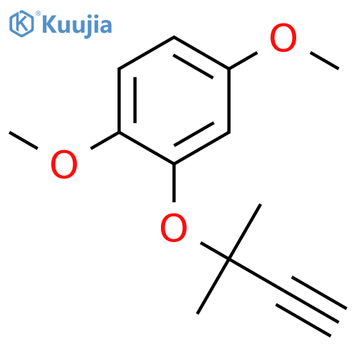 Benzene, 2-[(1,1-dimethyl-2-propynyl)oxy]-1,4-dimethoxy- structure