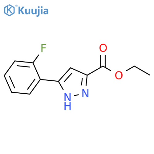 Ethyl 5-(2-fluorophenyl)pyrazole-3-carboxylate structure