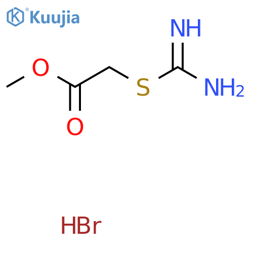 Methyl 2-(carbamimidoylsulfanyl)acetate hydrobromide structure