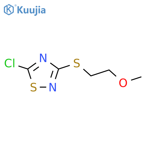 5-Chloro-3-[(2-methoxyethyl)sulfanyl]-1,2,4-thiadiazole structure