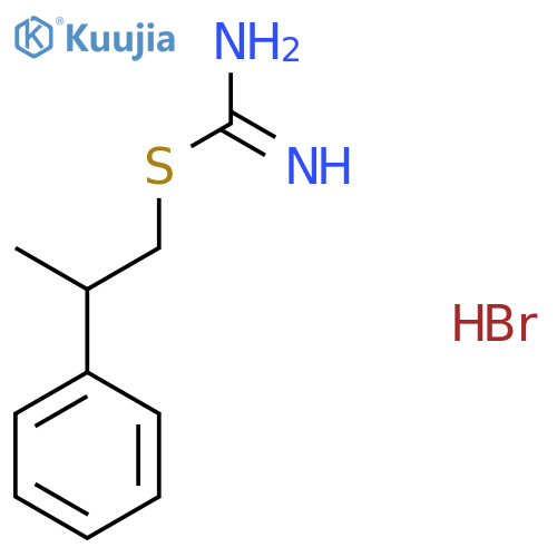 [(2-Phenylpropyl)sulfanyl]methanimidamide hydrobromide structure