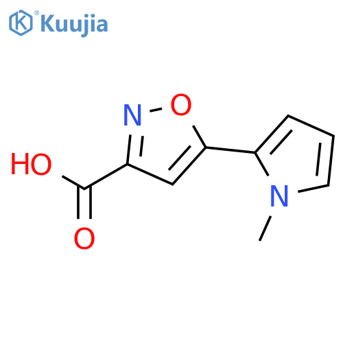 5-(1-methyl-1H-pyrrol-2-yl)-1,2-oxazole-3-carboxylic acid structure