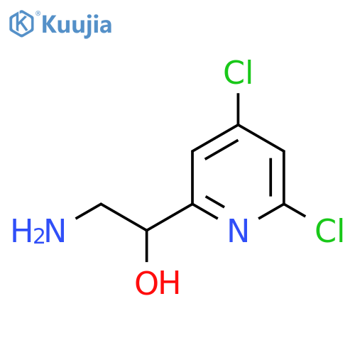 2-amino-1-(4,6-dichloropyridin-2-yl)ethan-1-ol structure