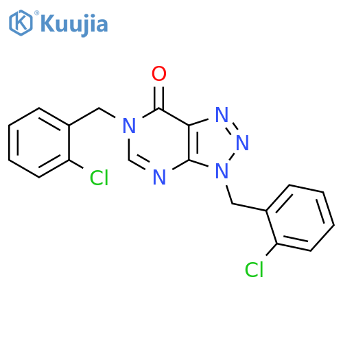 3,6-bis[(2-chlorophenyl)methyl]-3H,6H,7H-[1,2,3]triazolo[4,5-d]pyrimidin-7-one structure
