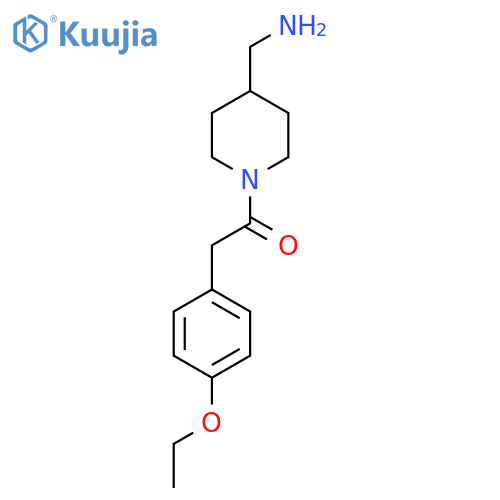 ({1-[(4-Ethoxyphenyl)acetyl]piperidin-4-yl}methyl)amine structure