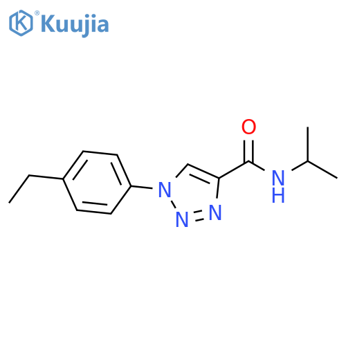 1-(4-ethylphenyl)-N-(propan-2-yl)-1H-1,2,3-triazole-4-carboxamide structure