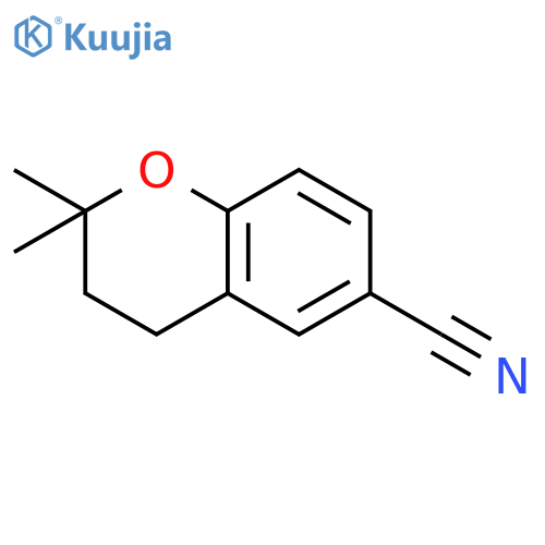 2H-1-Benzopyran-6-carbonitrile, 3,4-dihydro-2,2-dimethyl- structure