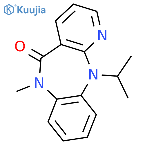 6-methyl-11-(propan-2-yl)-6,11-dihydro-5H-pyrido[2,3-b][1,5]benzodiazepin-5-one structure