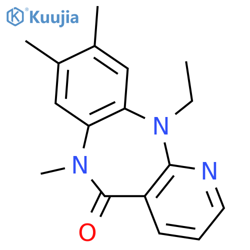 11-ethyl-6,8,9-trimethyl-6,11-dihydro-5H-pyrido[2,3-b][1,5]benzodiazepin-5-one structure