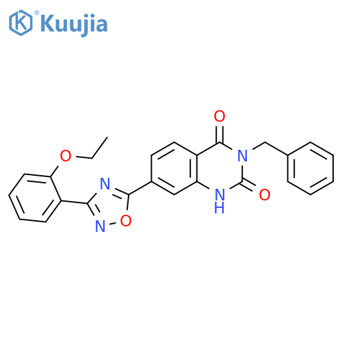 3-benzyl-7-[3-(2-ethoxyphenyl)-1,2,4-oxadiazol-5-yl]-1,2,3,4-tetrahydroquinazoline-2,4-dione structure
