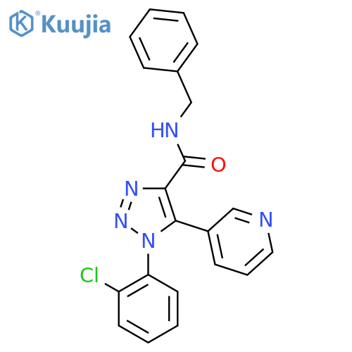 N-benzyl-1-(2-chlorophenyl)-5-(pyridin-3-yl)-1H-1,2,3-triazole-4-carboxamide structure