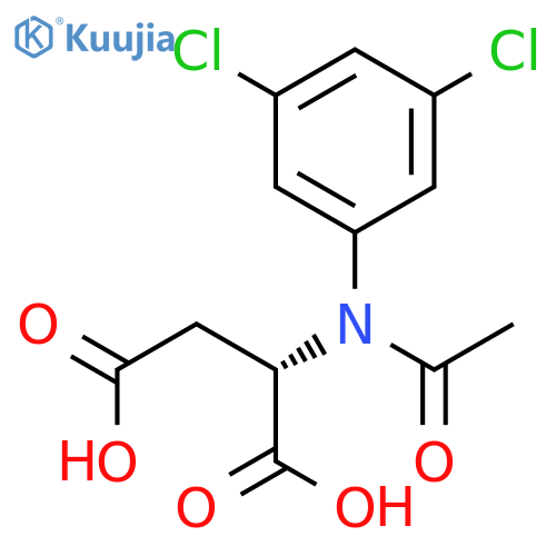 L-Aspartic acid, N-acetyl-N-(3,5-dichlorophenyl)- structure