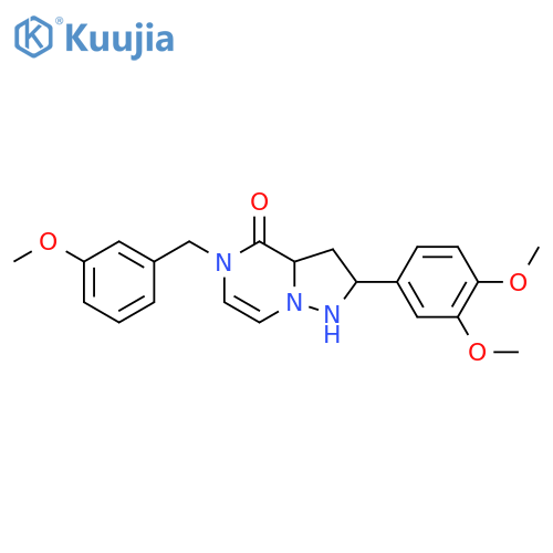 2-(3,4-dimethoxyphenyl)-5-[(3-methoxyphenyl)methyl]-4H,5H-pyrazolo[1,5-a]pyrazin-4-one structure