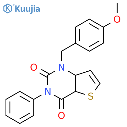 1-[(4-methoxyphenyl)methyl]-3-phenyl-1H,2H,3H,4H-thieno[3,2-d]pyrimidine-2,4-dione structure