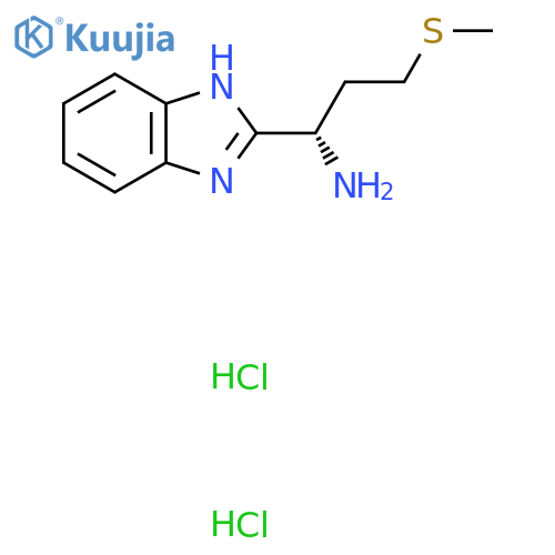 (1S)-1-(1H-1,3-Benzodiazol-2-yl)-3-(methylsulfanyl)propan-1-amine dihydrochloride structure