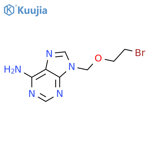 9H-Purin-6-amine, 9-[(2-bromoethoxy)methyl]- structure